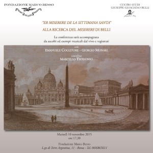 10 novembre 2015 - Er Miserere